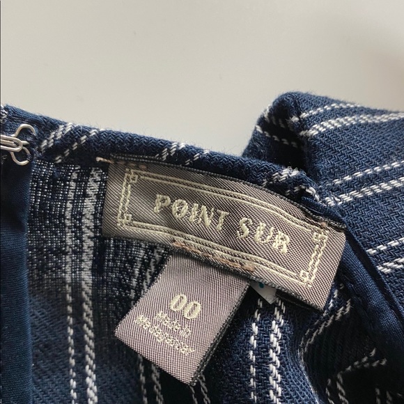 Point Sur J. Crew navy tank top with tie back - Picture 3 of 3